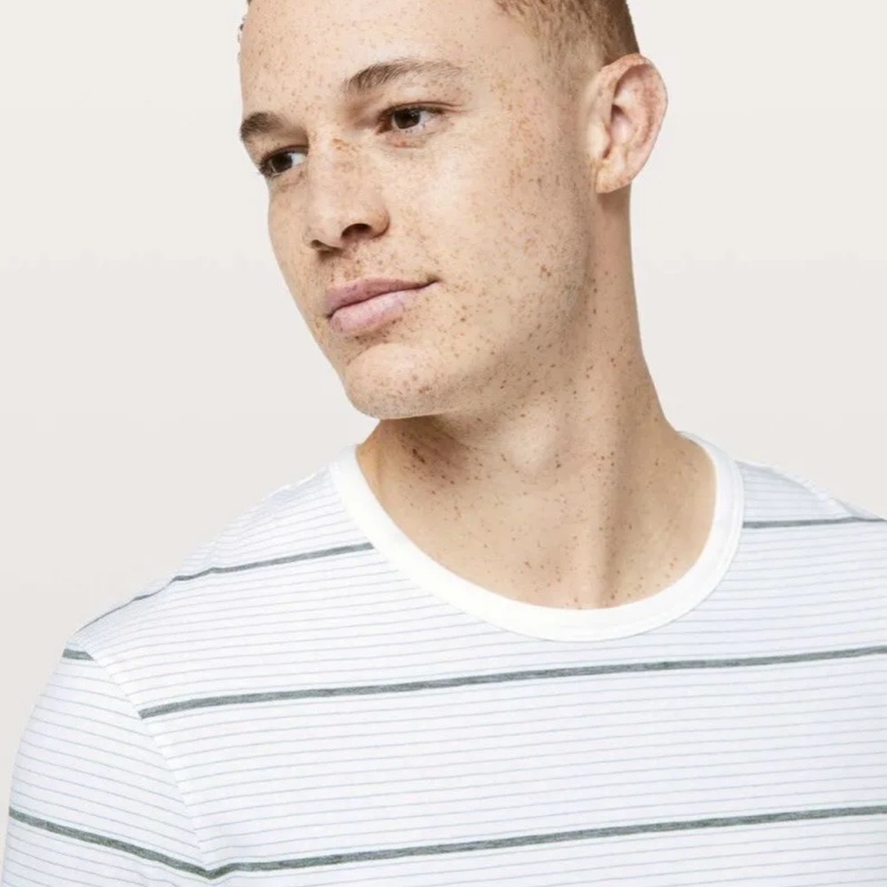 Euc - Lululemon 5 Year Basic Ls Tee - White/Heath… - image 2